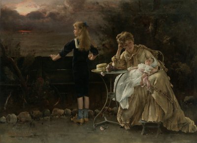 Mother and Her Children by Alfred Emile Stevens